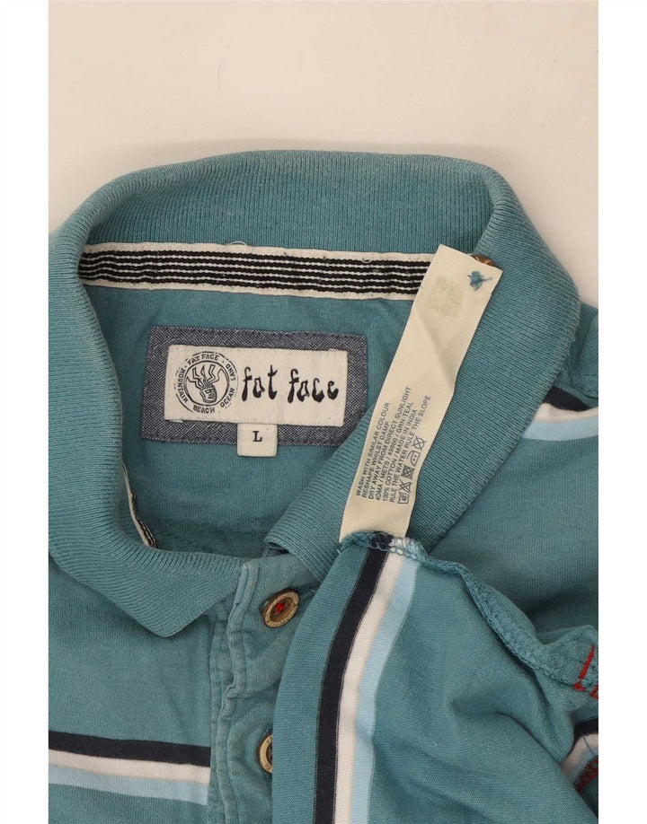 Fat Face muška polo majica s velikim plavim prugama