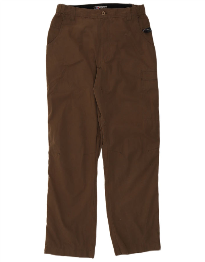 Berghaus ženske ravne kargo hlače W32 L30 smeđi poliester