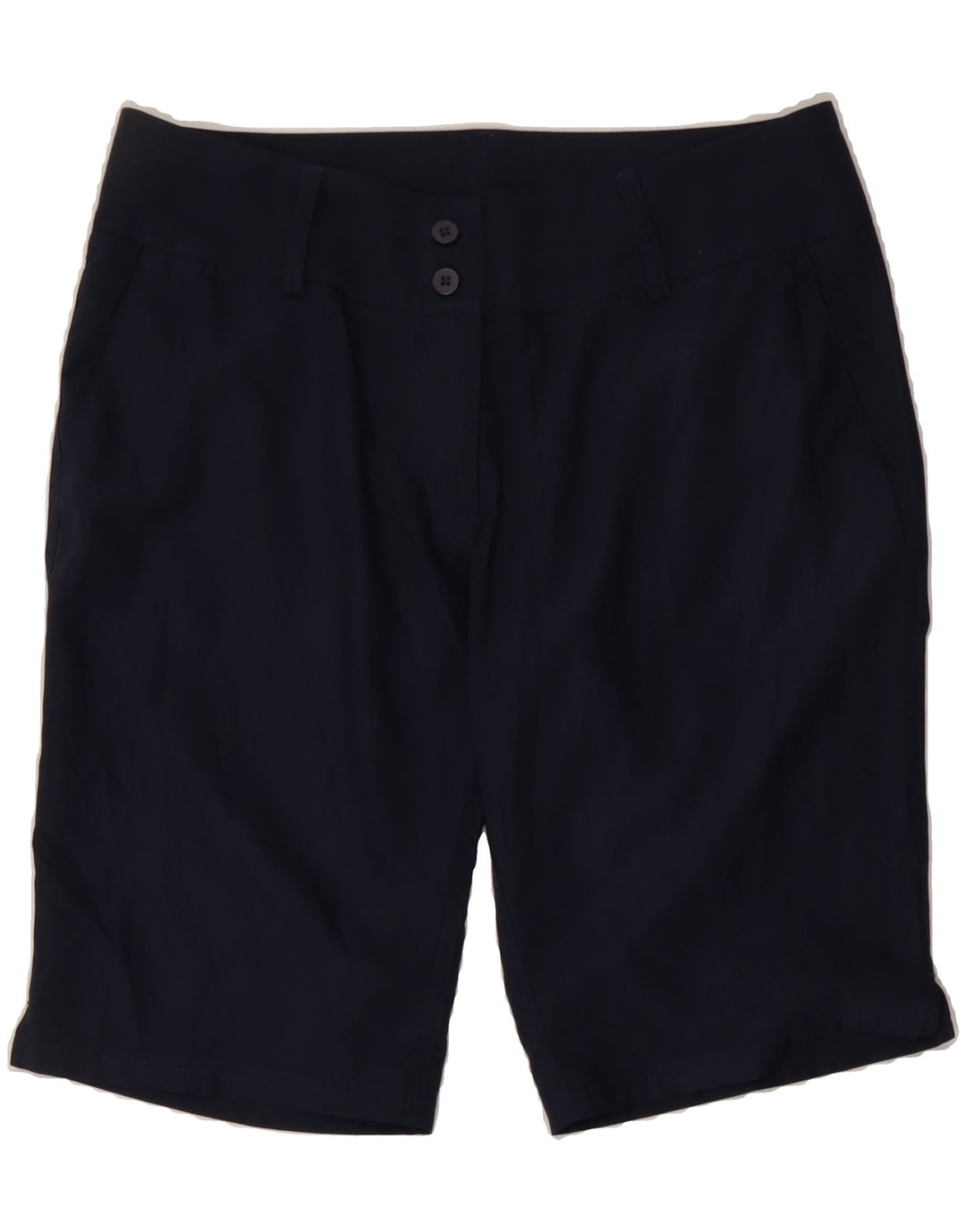 ADIDAS Womens Climalite Chino Shorts US 10 Large W34  Navy Blue Polyester Vintage Adidas and Second-Hand Adidas from Messina Hembry 