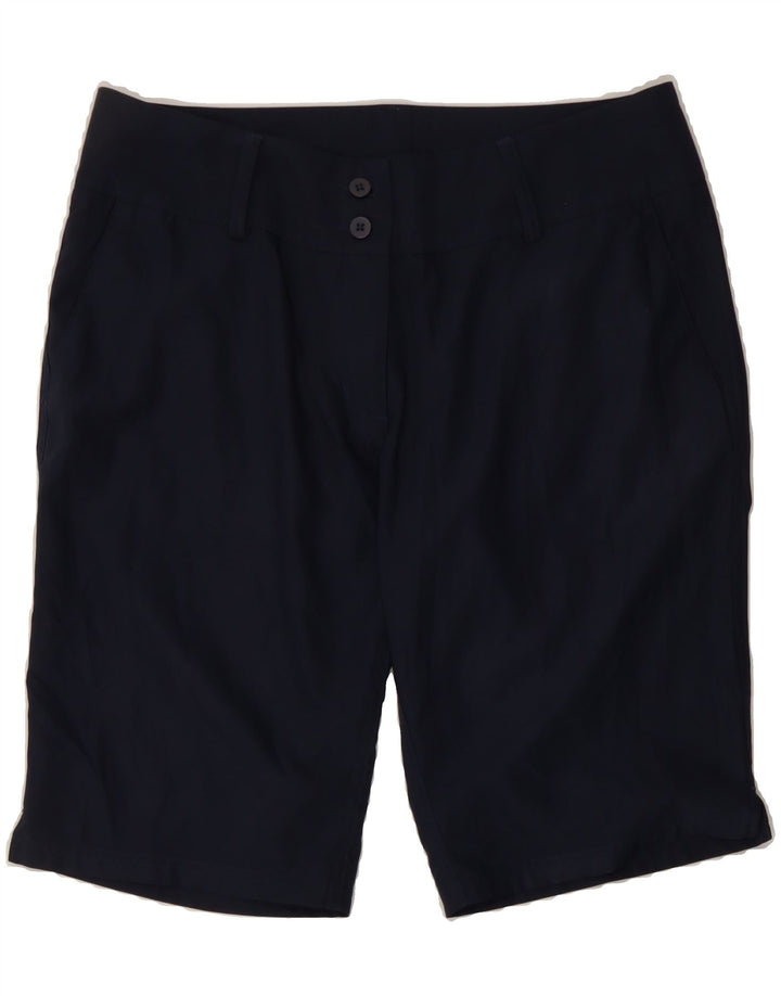 ADIDAS Womens Climalite Chino Shorts US 10 Large W34  Navy Blue Polyester Vintage Adidas and Second-Hand Adidas from Messina Hembry 