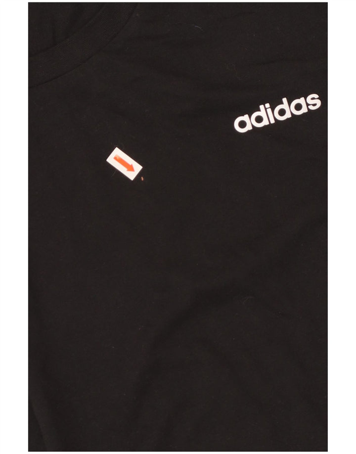 ADIDAS ženska majica kratkih rukava UK 20/22 XL crni pamuk