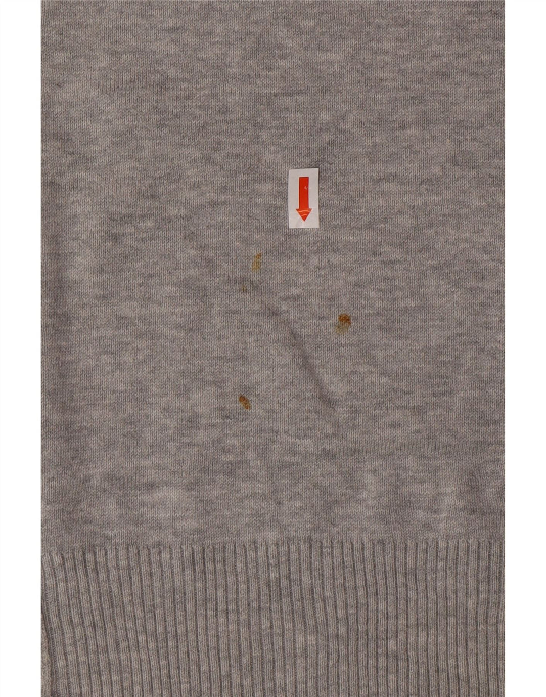 DIESEL Muški pulover s okruglim izrezom, veliki sivi pamuk