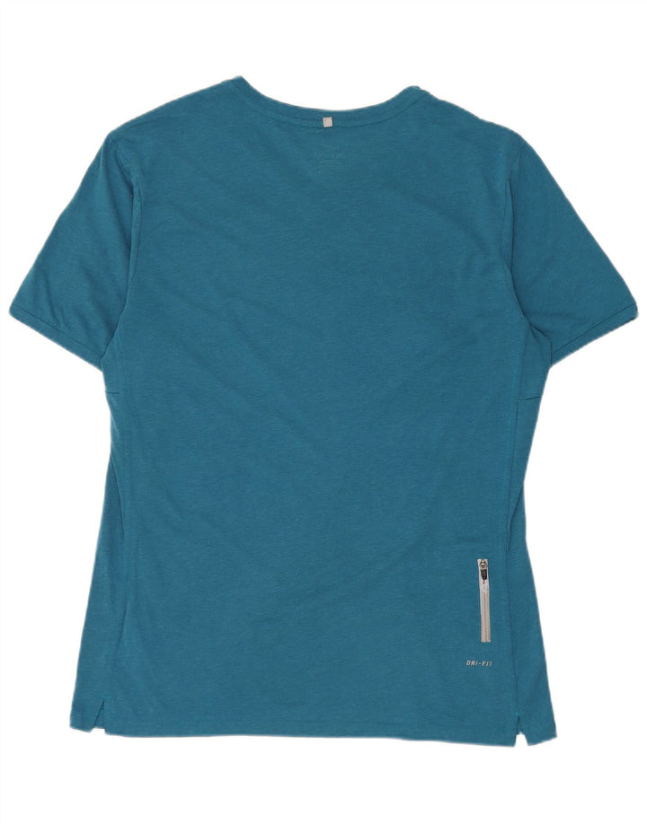 Nike Dri Fit majica kratkih rukava, veliki plavi poliester