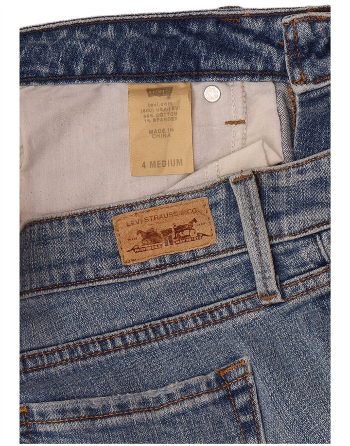 LEVI'S ženske 545 traperice niske čizme US 4 male W28 L32 plavi pamuk