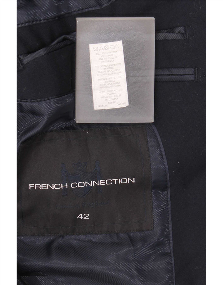 French Connection muška jakna s 2 gumba UK 42 XL tamnoplavi poliester