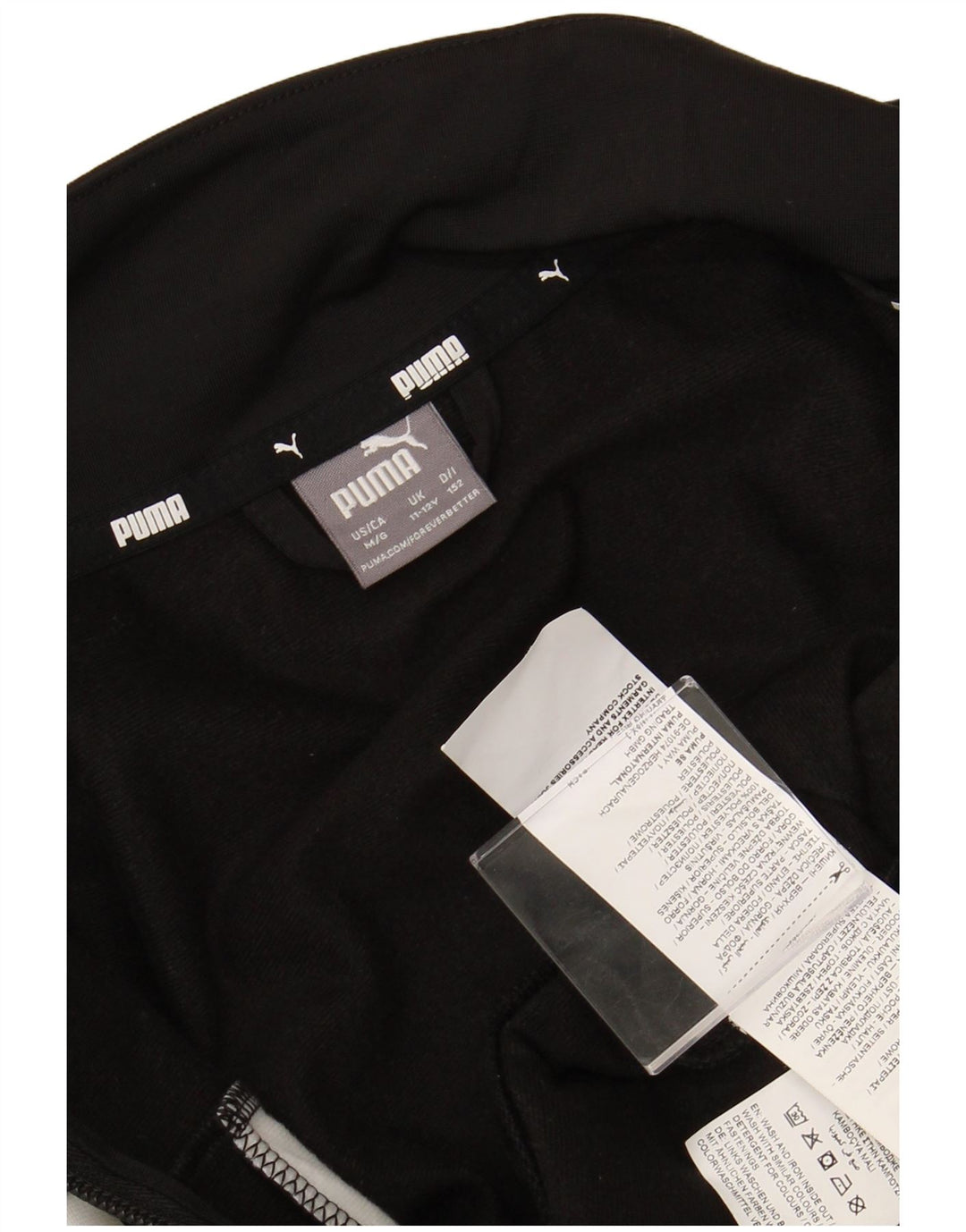 PUMA Boys Trenirka Gornja jakna 11-12 godina crna poliester u boji