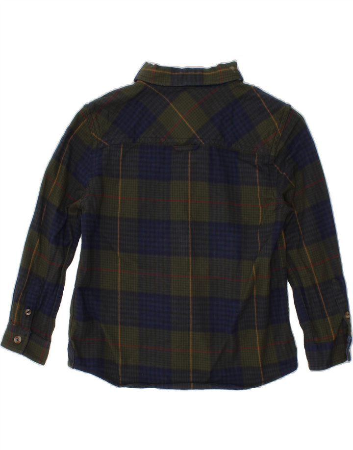 JOULES Boys Shirt 4-5 Years Green Check Cotton Vintage Joules and Second-Hand Joules from Messina Hembry 