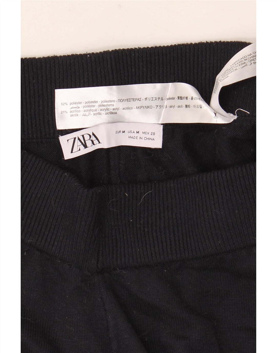 Zara ženske hlače za trenirku UK 14 Medium tamnoplavi poliester