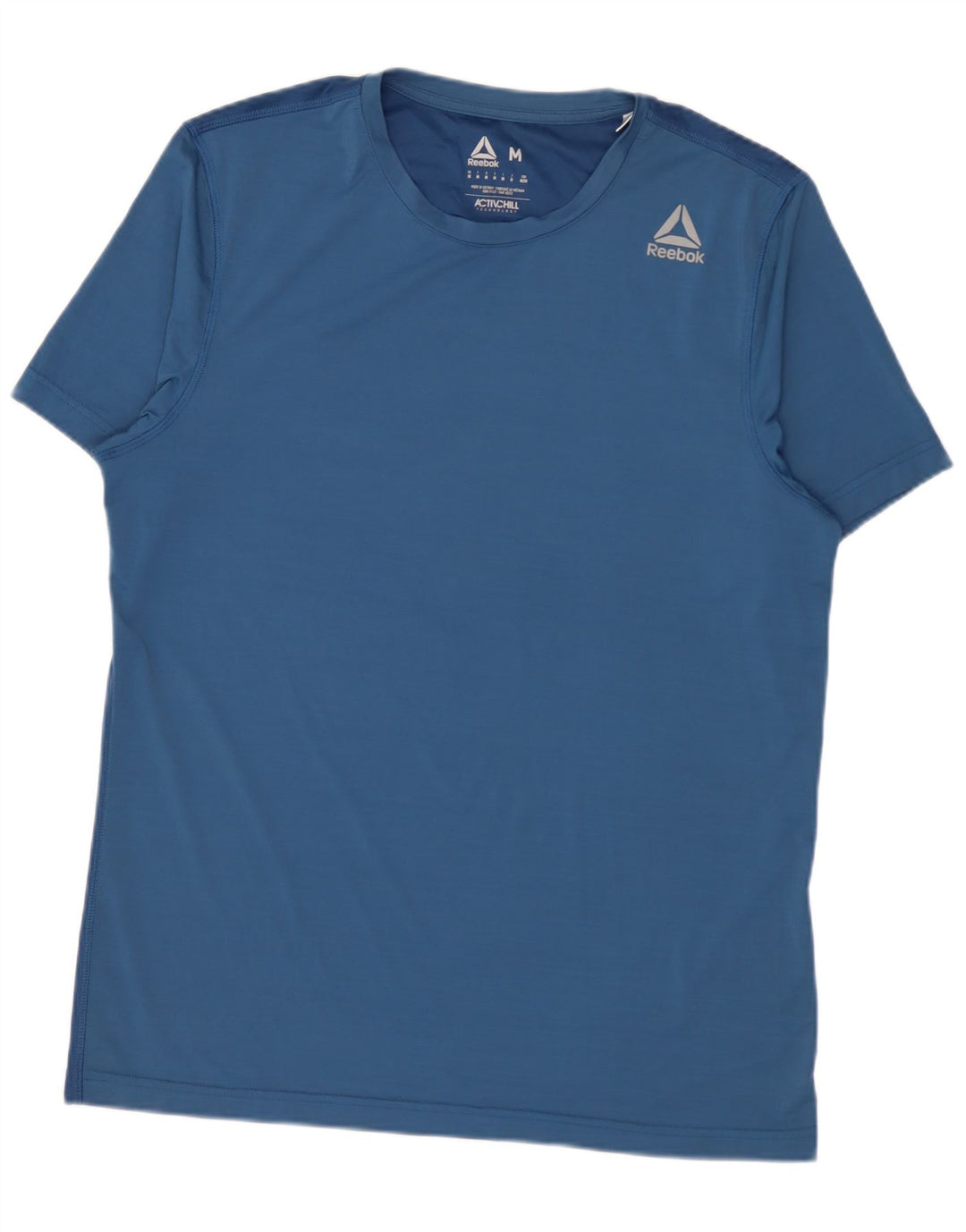Reebok muška majica kratkih rukava srednje plavi najlon