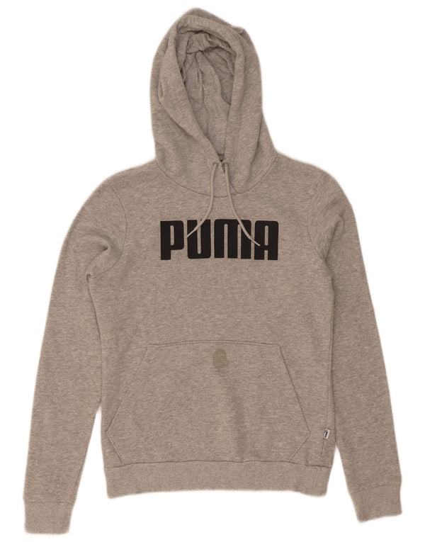 Puma ženska majica s kapuljačom s kapuljačom UK 8, mali sivi pamuk