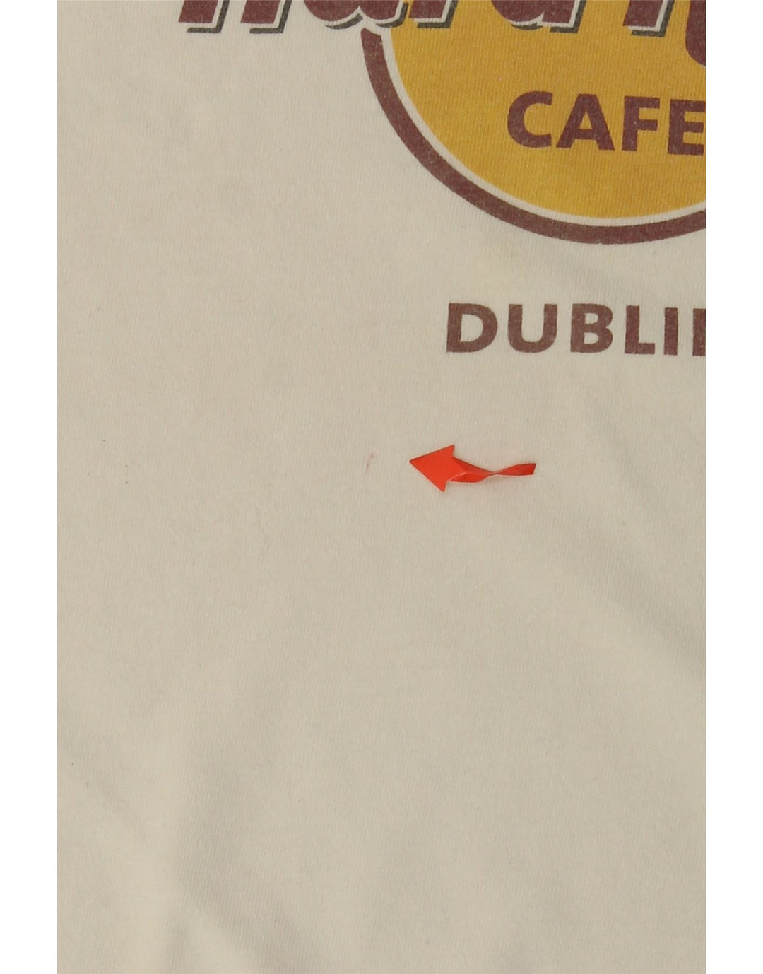 Hard Rock Cafe Ženska majica kratkih rukava Dublin Graphic UK 18 XL Bijeli pamuk
