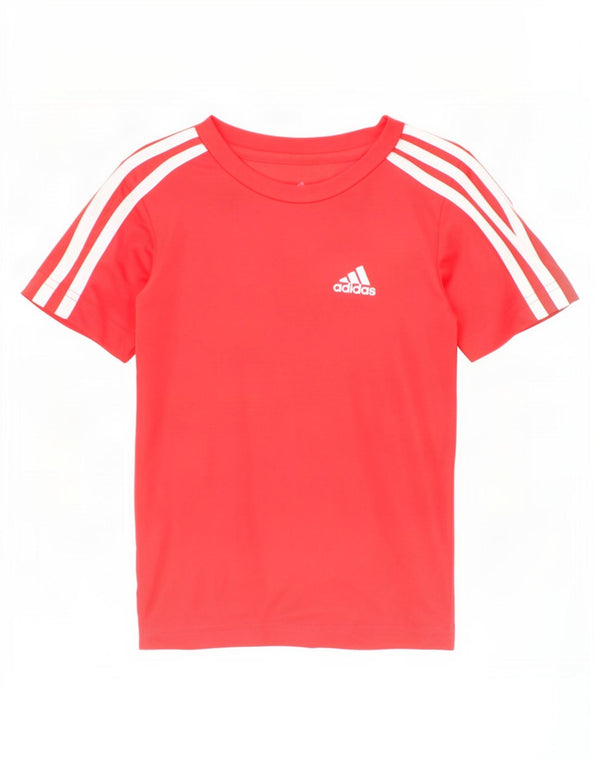 Adidas Boys Aeroready majica kratkih rukava 4-5 godina crvena poliester