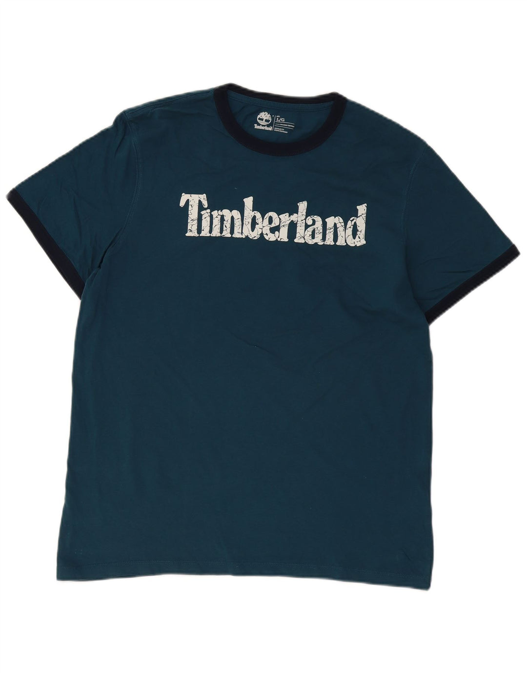 TIMBERLAND Mens Coupe Standard Regular Fit Graphic T-Shirt Top Large Blue