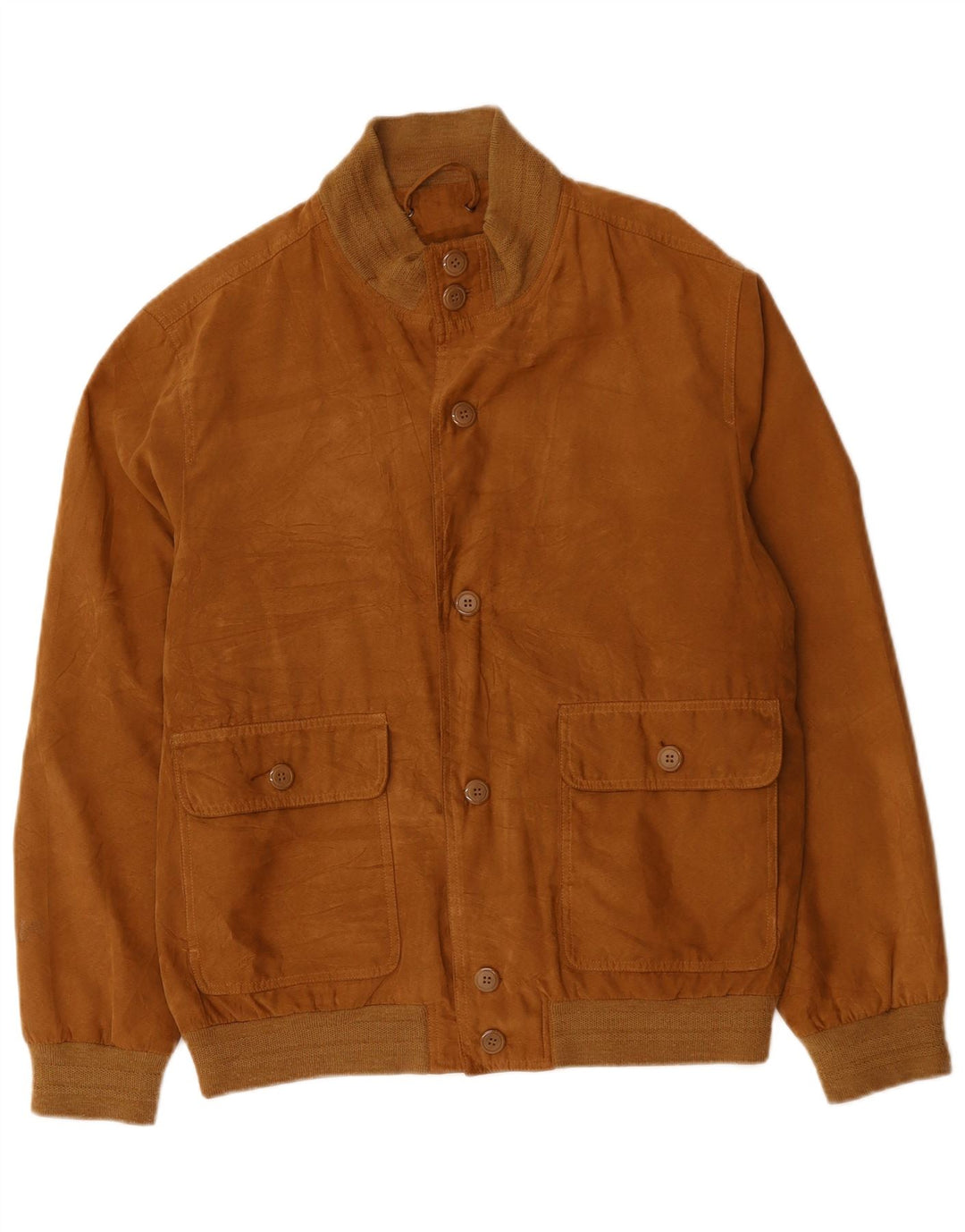 Vintage muška bomber jakna UK 40 veliki smeđi poliester