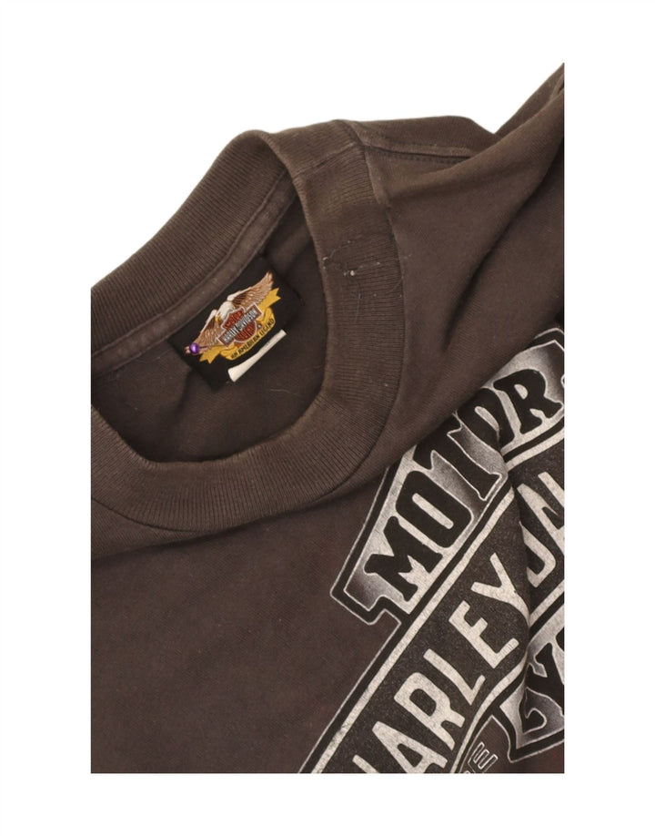 Harley Davidson muška grafička majica kratkih rukava Srednje sivi pamuk