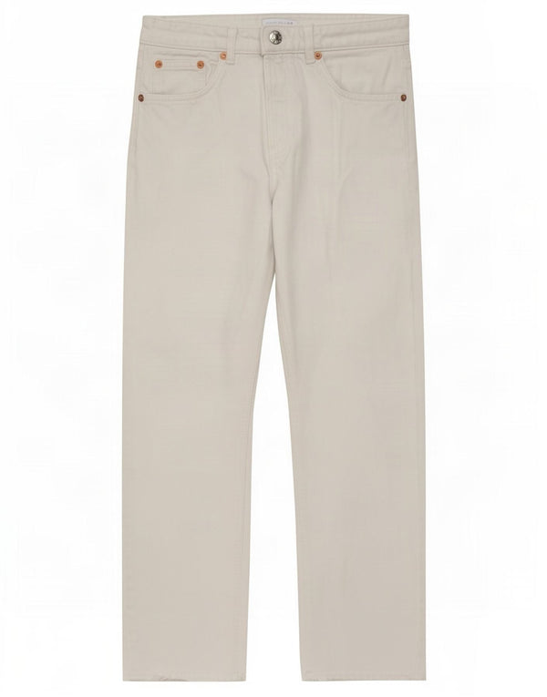 Zara Womens High Rise Straight Jeans EU 36 XS W26 L26 White Cotton