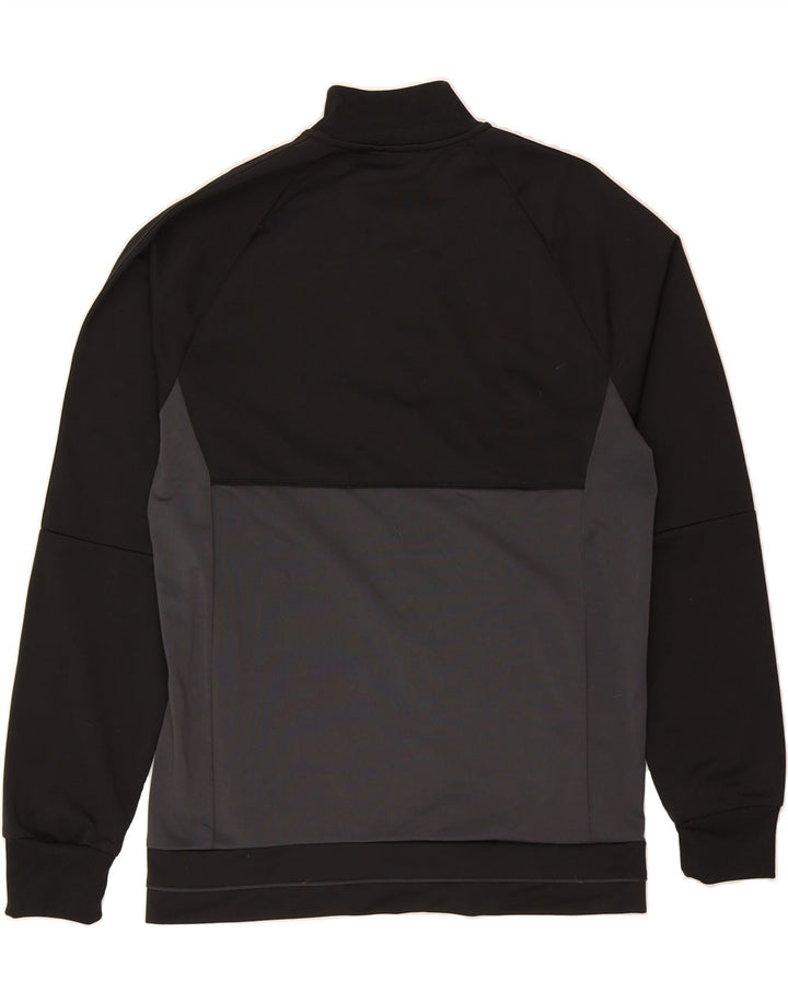ADIDAS Mens Graphic Tracksuit Top Jacket Medium Black Colourblock Vintage Adidas and Second-Hand Adidas from Messina Hembry 