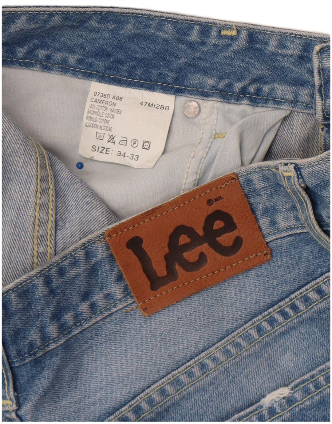 Ženske traperice Lee Cameron Bootcut W34 L27 plavi pamuk