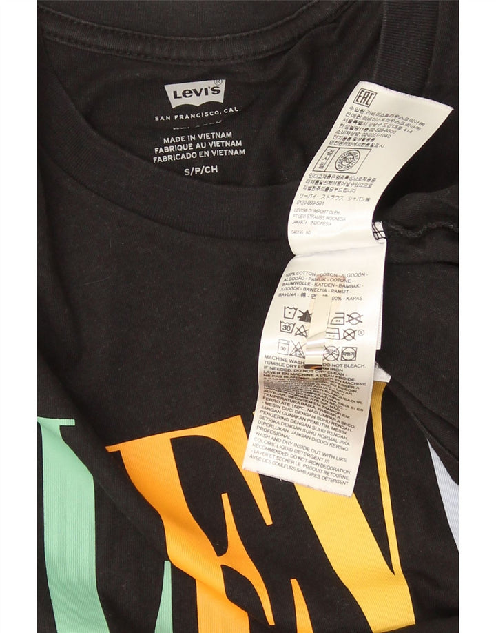 Levi's muška majica s grafičkim motivima, mala crna pamučna majica
