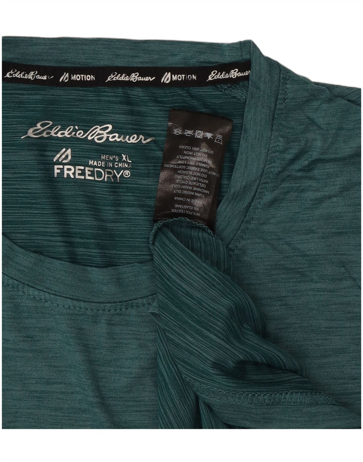 Muška majica kratkih rukava Eddie Bauer XL zeleni pjegavi poliester