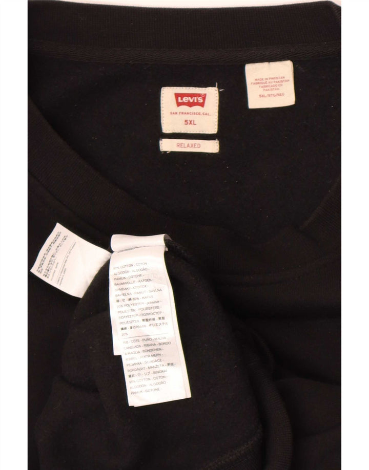 Levi's muški džemper opuštenog kroja 5XL, crni pamuk