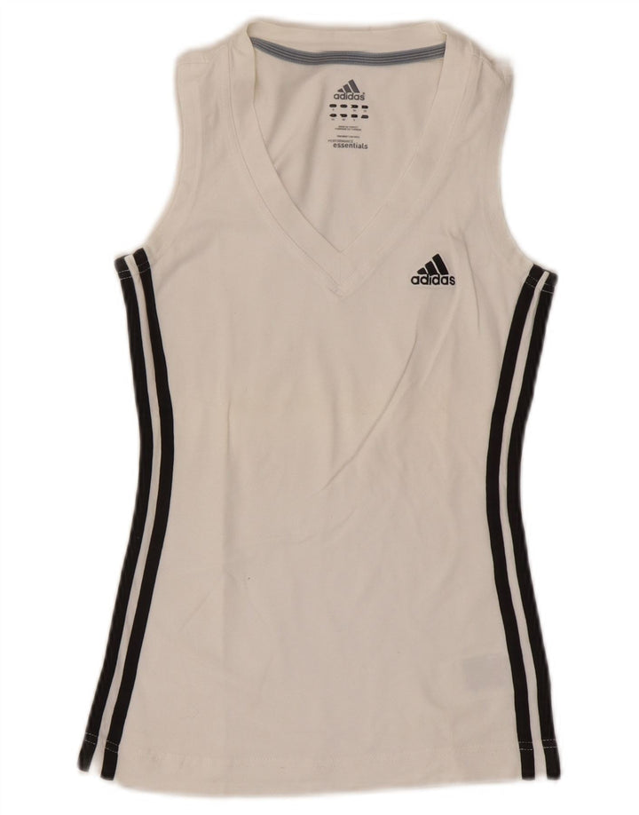 Adidas ženski prsluk UK 8 Mali bijeli pamuk