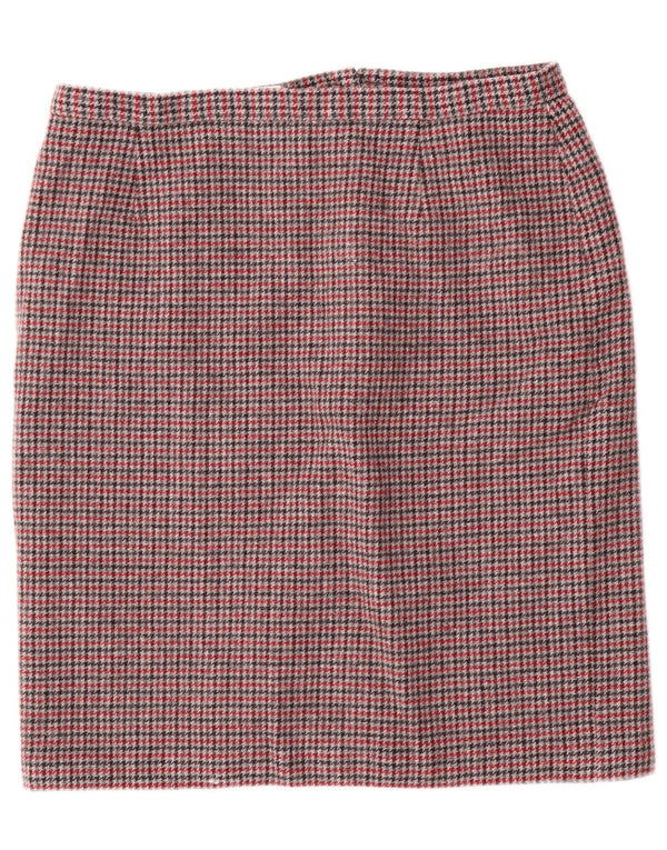Eastex ženska pencil suknja UK 20 2XL W34 Raznobojna vuna u obliku ptičje zube
