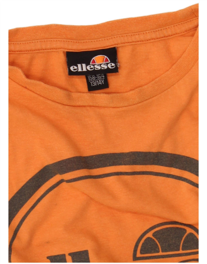 ELLESSE Boys Graphic T-Shirt Top 13-14 Years Narančasta