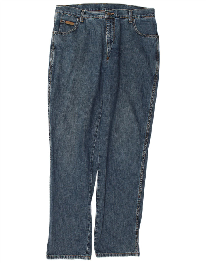 Wrangler Muške Texas Straight Jeans W38 L36 Plavi pamuk