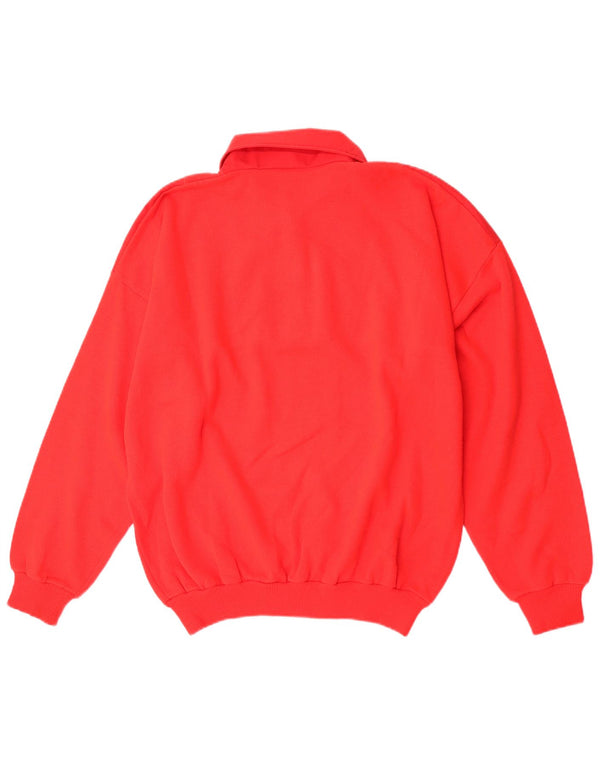 Vintage muška majica s polo izrezom XL, crveni pamuk