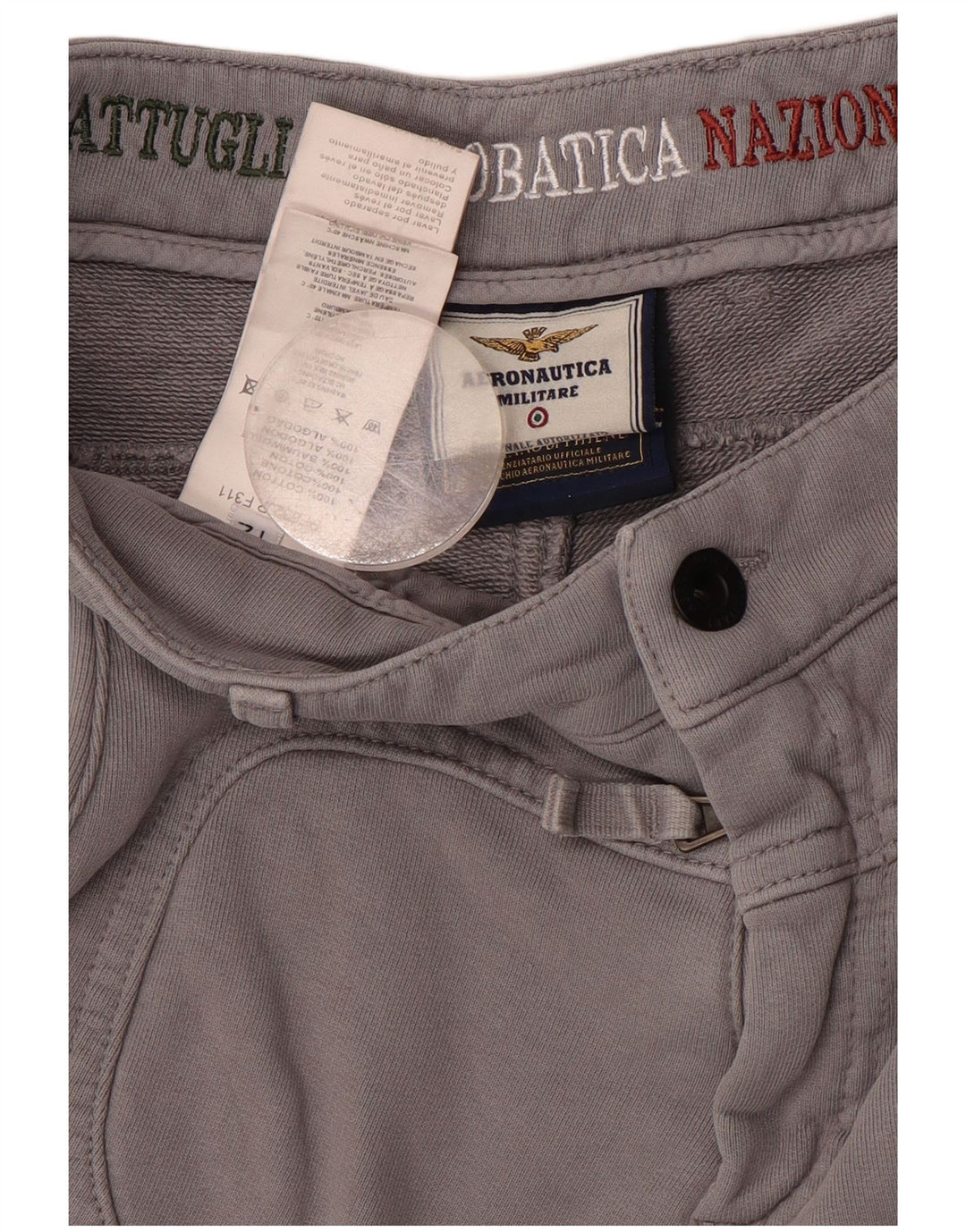 AERONAUTICA MILITARE Trenirka za dječake Hlače Joggers 11-12 godina sive