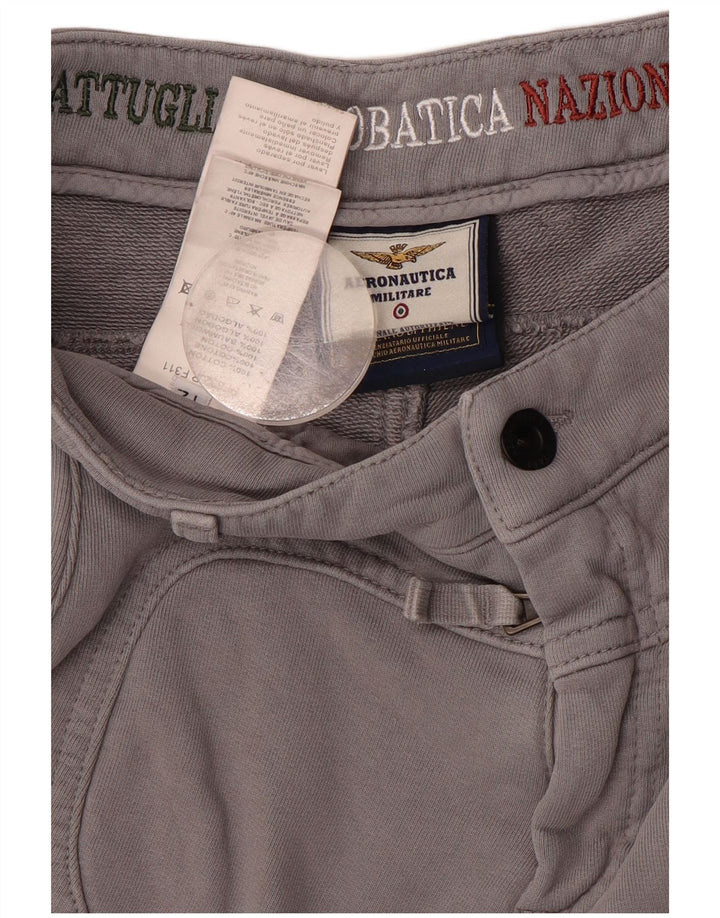 AERONAUTICA MILITARE Trenirka za dječake Hlače Joggers 11-12 godina sive
