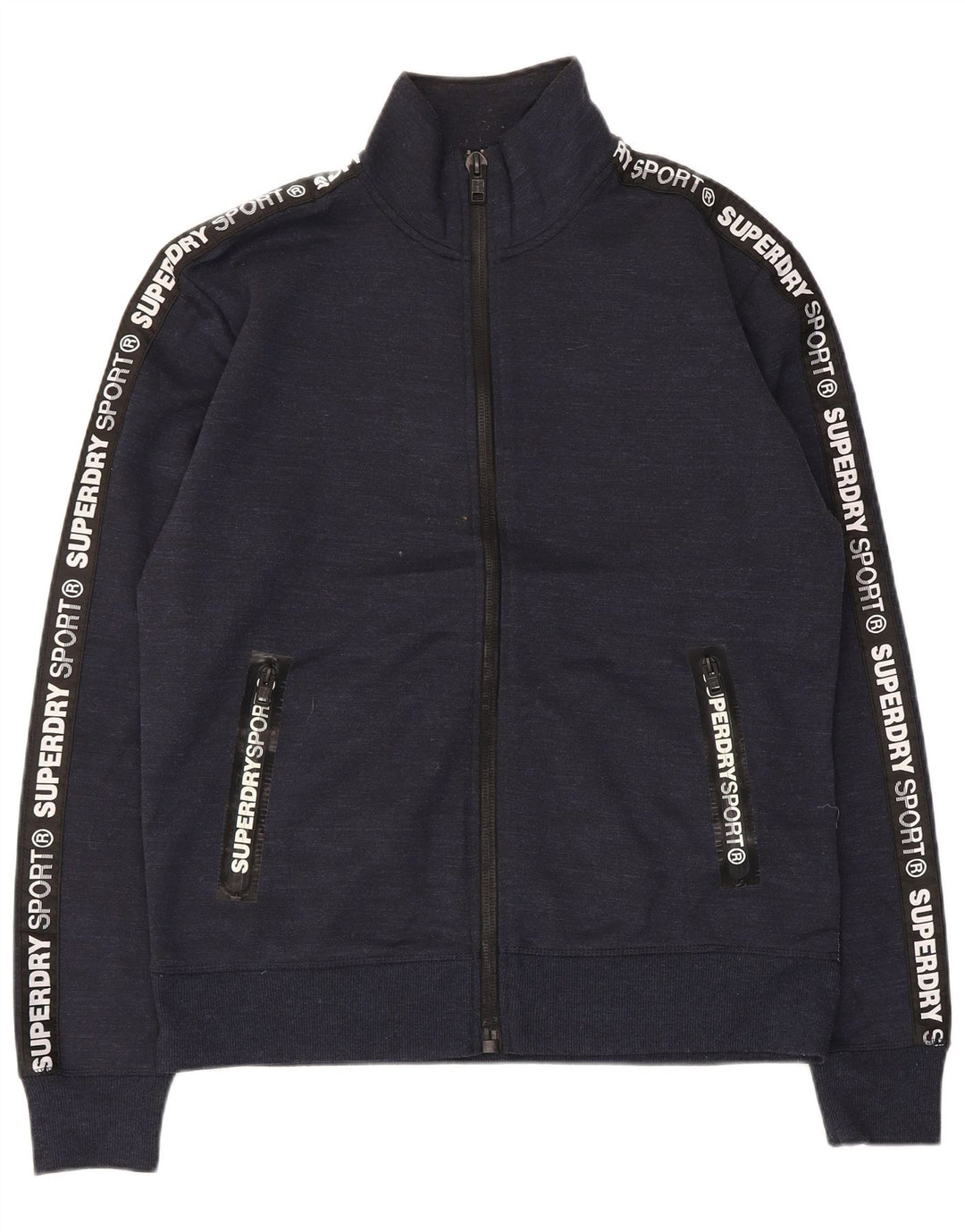 Superdry muška grafička gornja jakna od trenirke XL tamnoplavi pjegavi poliester