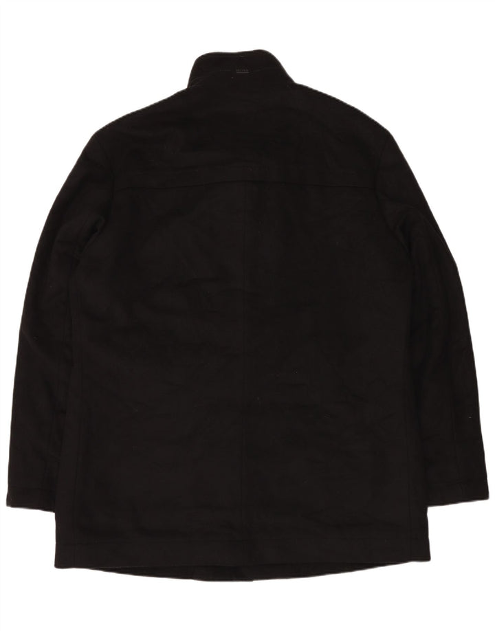 Muški kaput Hugo Boss EU 56 3XL crna vuna