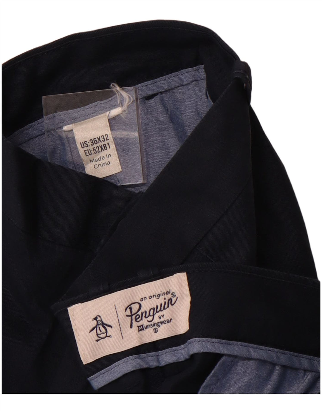 PENGUIN Muške uske chino hlače W36 L32 tamnoplave