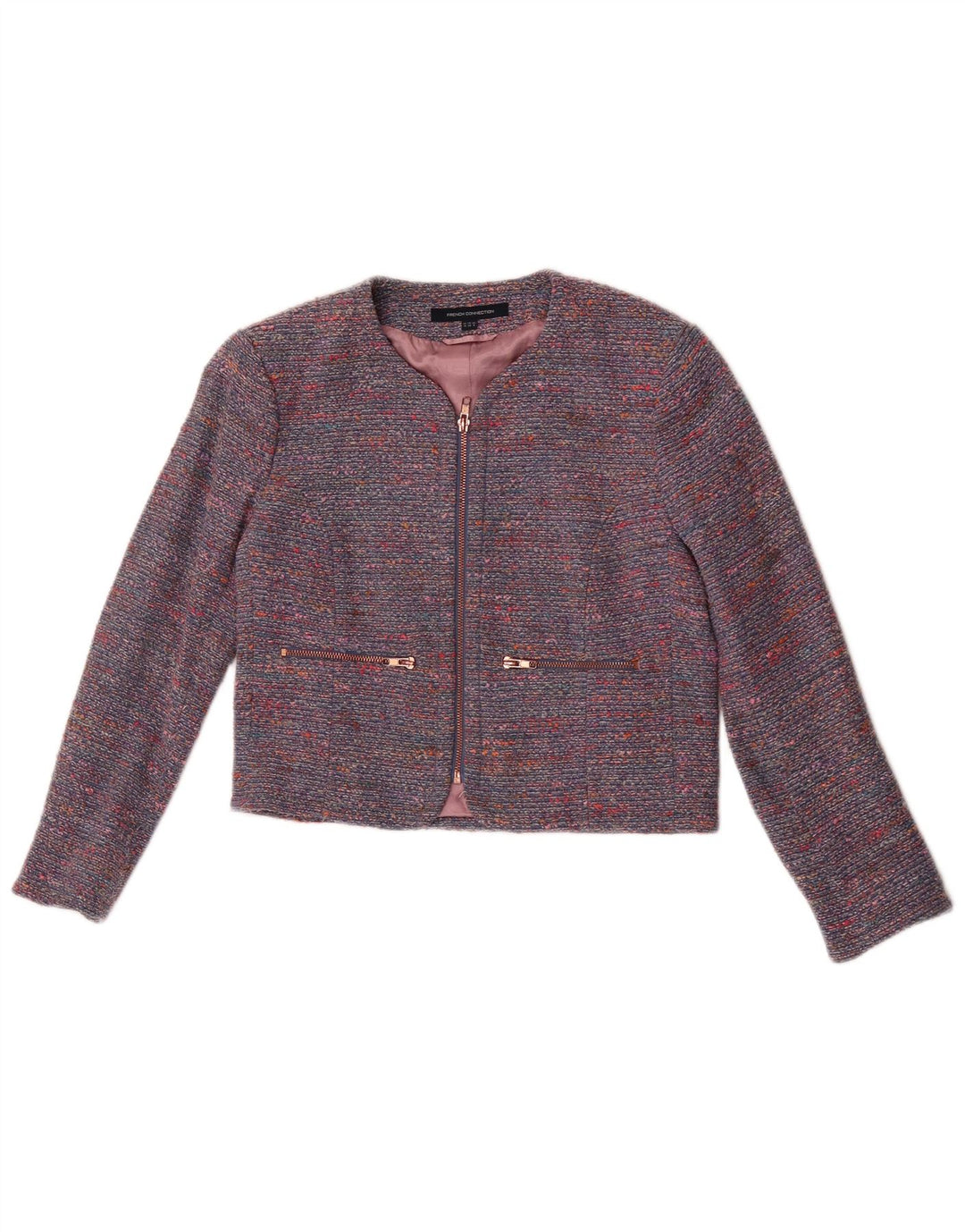 French Connection Ženska jakna sa kratkim rukavima UK 10 Small Blue Flected