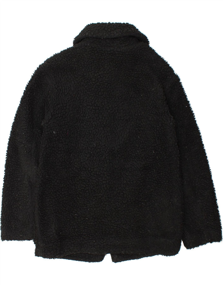TOPSHOP Womens Fleece Jacket UK 8 Small  Black Polyester Vintage Topshop and Second-Hand Topshop from Messina Hembry 
