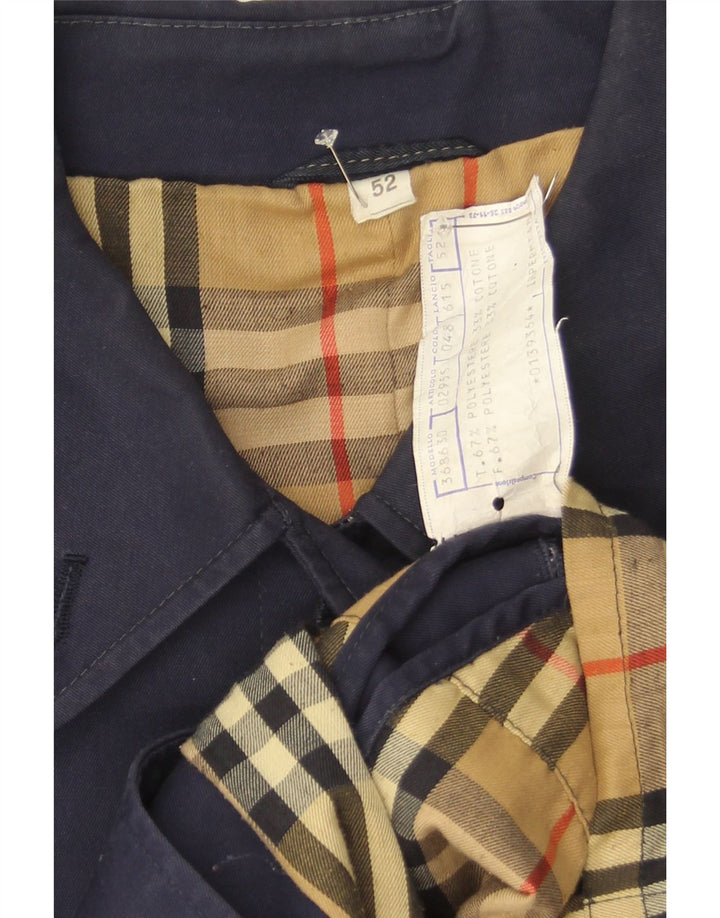 Vintage muški kaput IT 52 XL tamnoplavi poliester