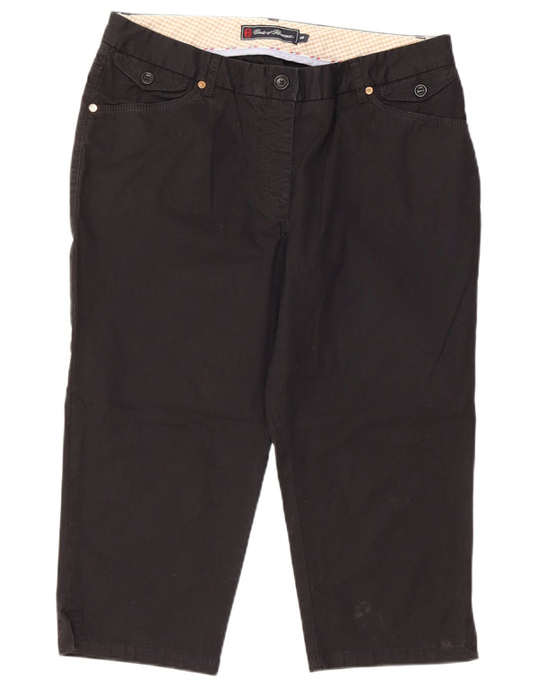 Ženske ravne kapri hlače Conte of Firence IT 48 XL W34 L20 crne