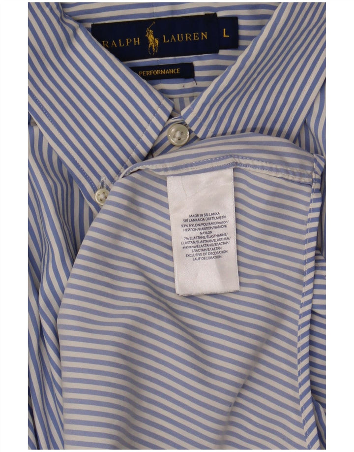 Ralph Lauren muška košulja s velikim plavim prugama od najlona