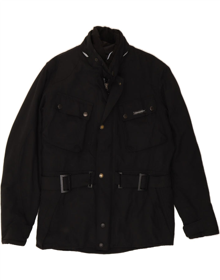 TUCANO URBANO Mens Racer Jacket IT 48 Medium Black Polyamide Vintage Tucano Urbano and Second-Hand Tucano Urbano from Messina Hembry 