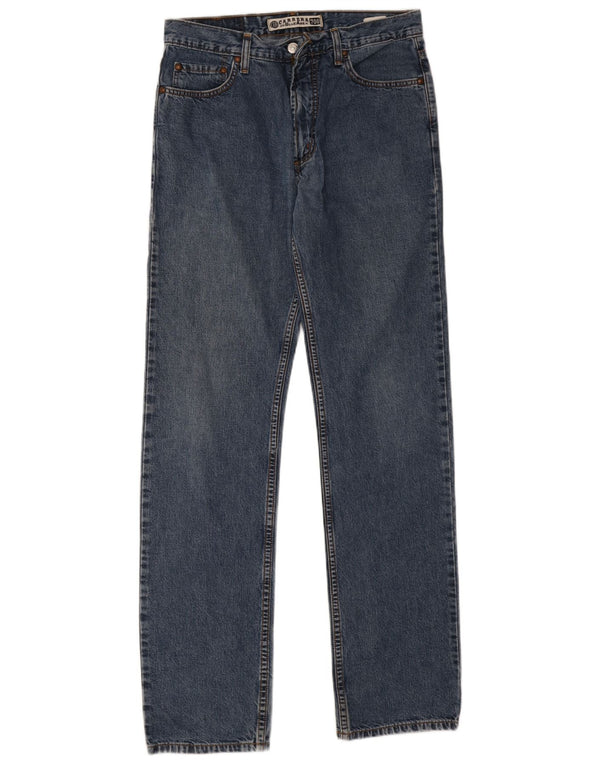 Carrera Mens Straight Jeans W33 L34 Blue Cotton