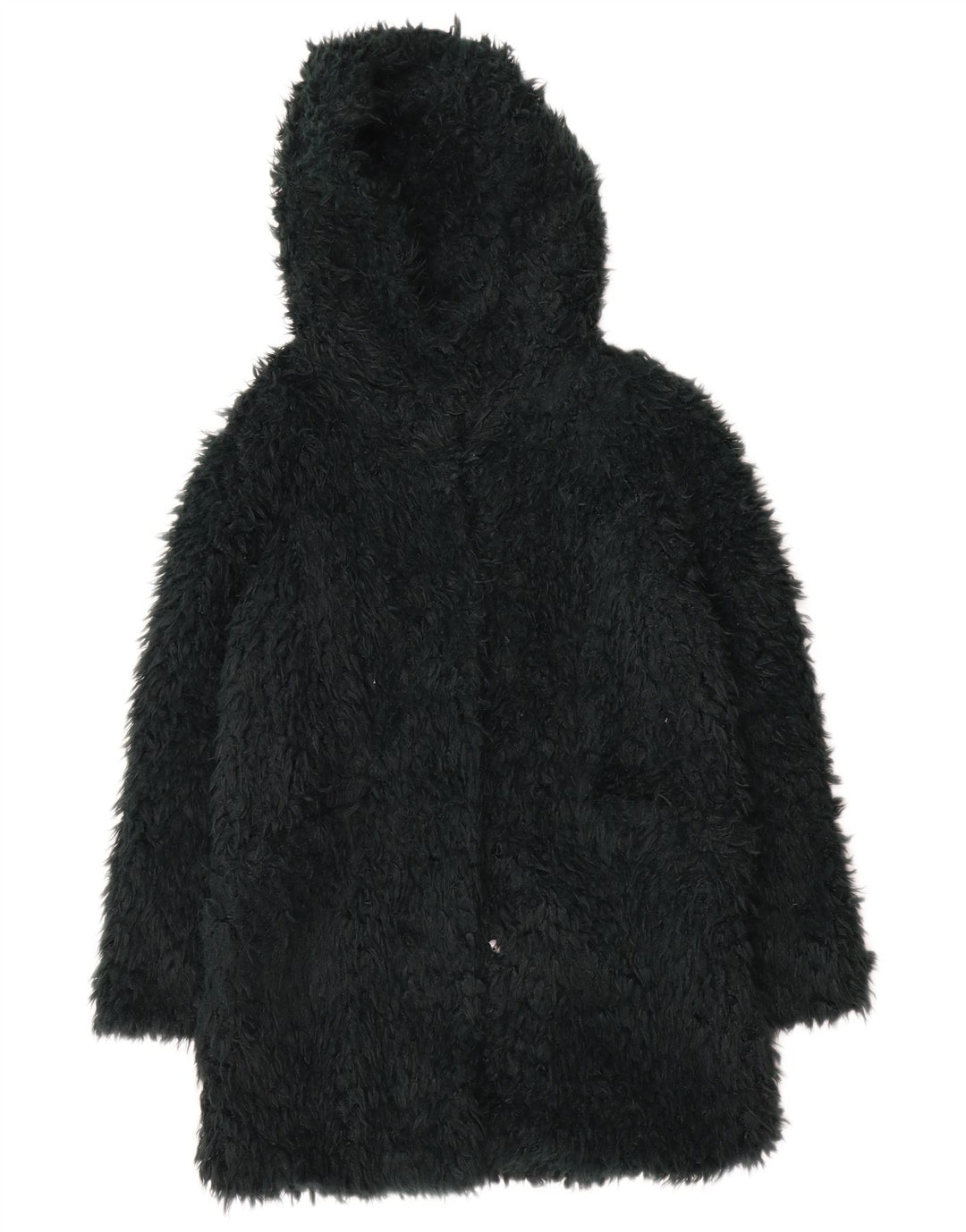 Zara ženski kaput s kapuljačom Teddy UK 14 srednje zelene boje