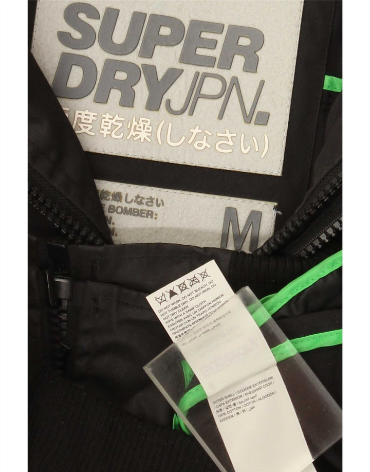 Superdry muška bomber jakna UK 38 srednje crni pamuk