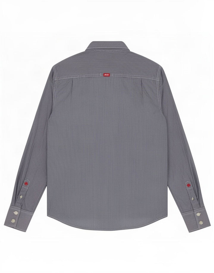 Superdry muška košulja Medium Navy Blue Pinstripe Cotton
