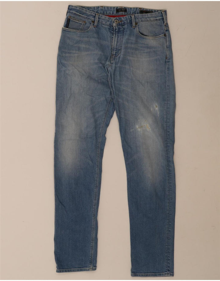 Armani Mens J06 Slim Jeans W9 L32 Plavi pamuk