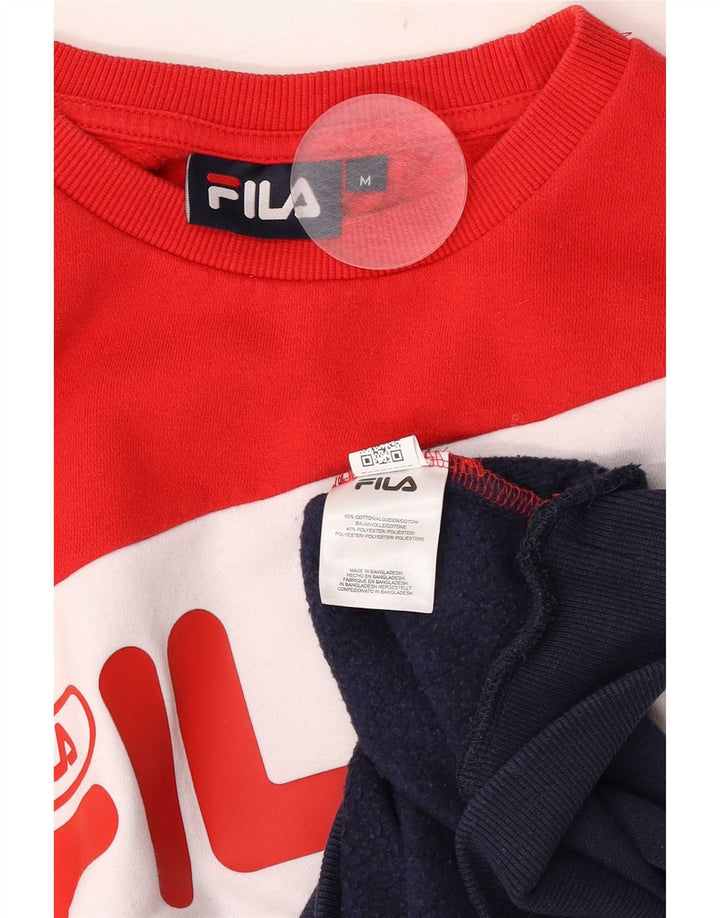 Fila muški džemper s grafičkim motivima srednje boje, pamuk u blokovima boja