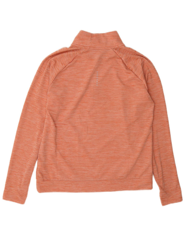 Nike Ženska majica s kratkim izrezom Dri Fit UK 14 Medium Orange Flecked