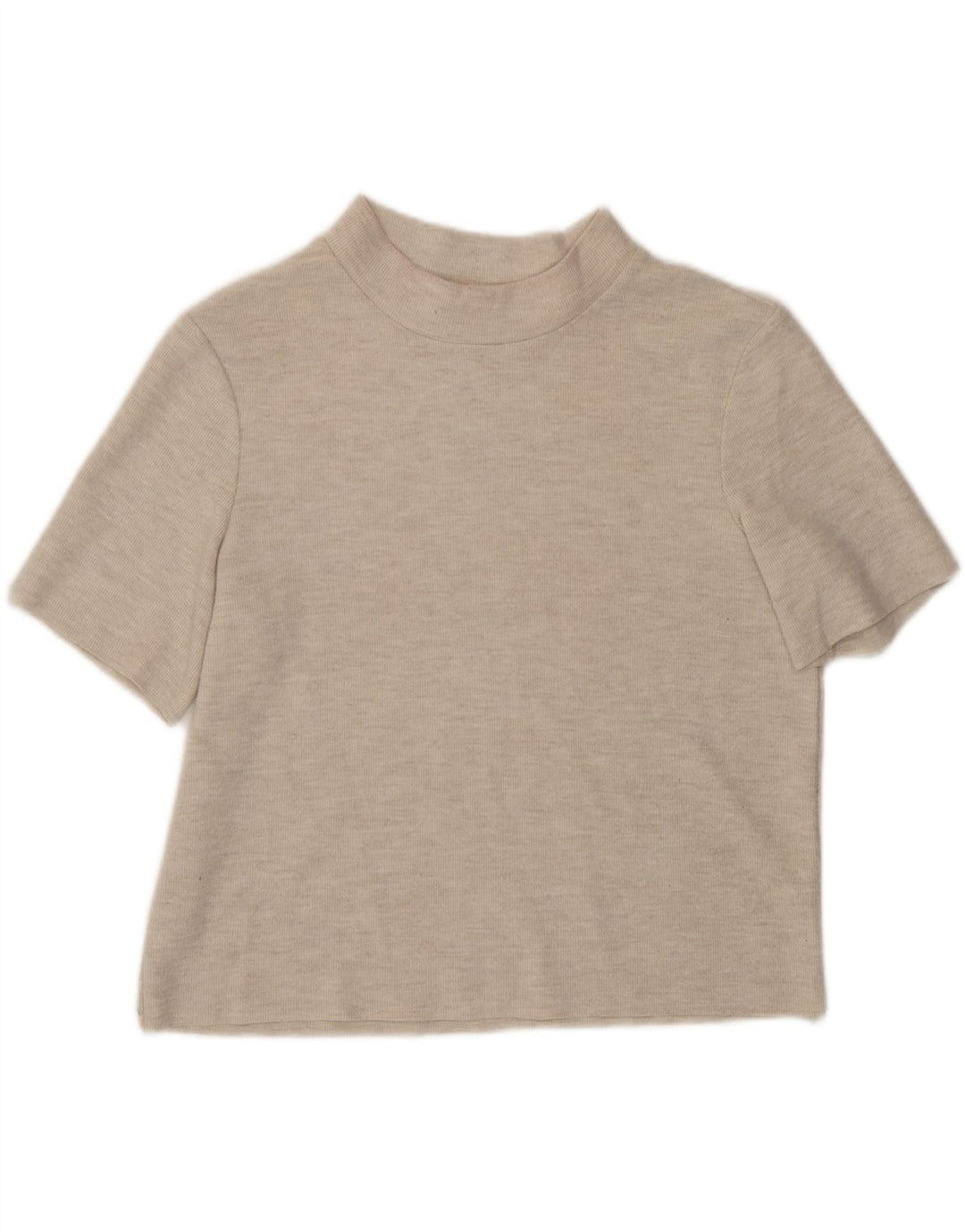 Zara ženska majica kratkih rukava UK 14 Medium Beige Flecked