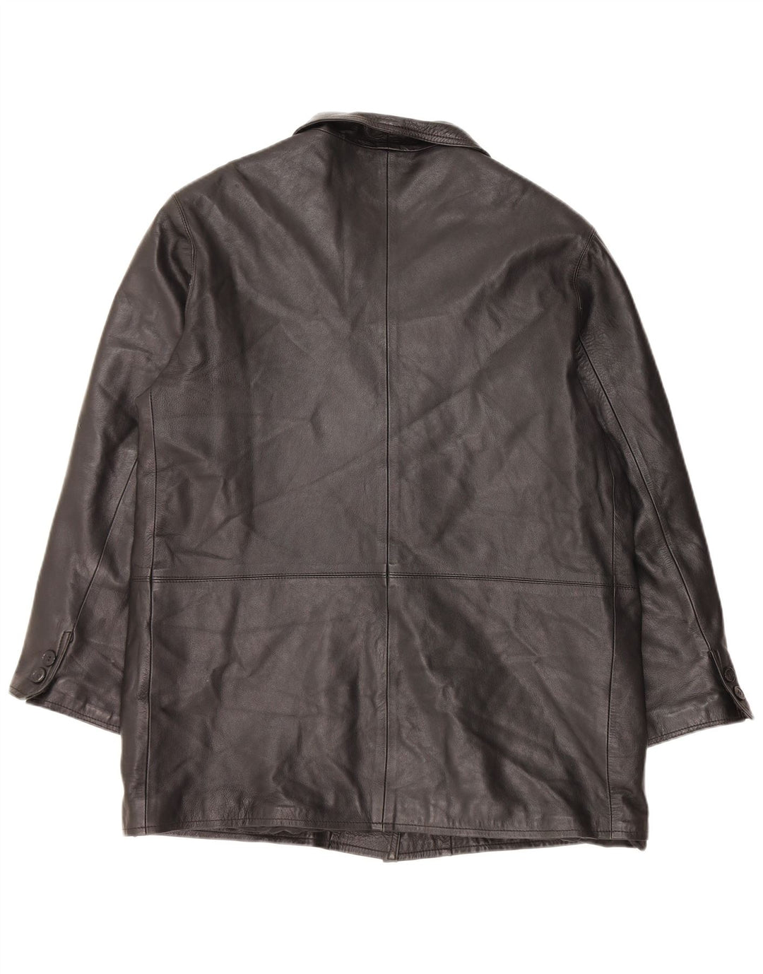 VINTAGE ženski kožni kaput IT 48 XL crna koža